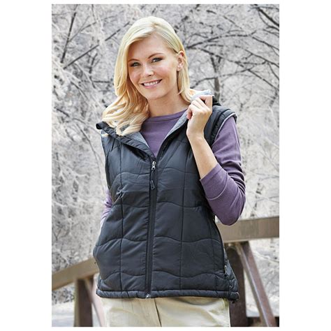 womens fleece lined hooded vest  vests  sportsmans guide