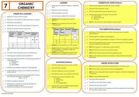 aqa gcse chemistry revision questions starfish revision