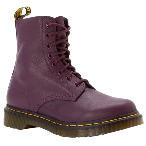 dr  martens womens pascal virginia leather ankle boots shoes purple uk ebay