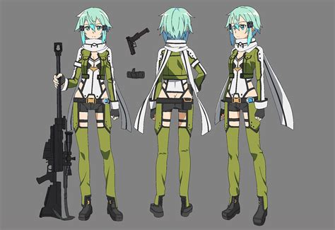 Image Sinon Character Design Png Sword Art Online Wiki