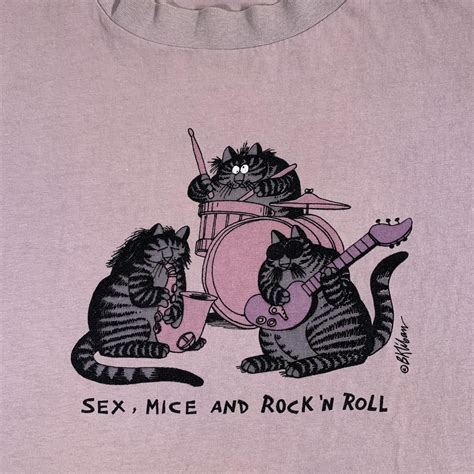 Vintage B Kliban Sex Mice And Rock N Roll Crazy Shirts T Shirt