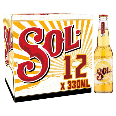 sol original lager beer   ml bottles beer iceland foods
