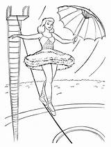 Tightrope Walking Colouring Pages Colour Circus Coloring Coloringpage Ca Check Category sketch template