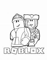 Roblox Coloring Characters Games sketch template