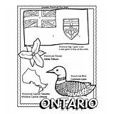 Ontario Province Canadian Coloring Crayola sketch template