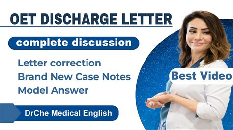 oet discharge letter oet writing youtube