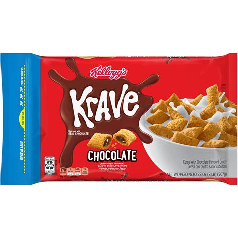 Kellogg S Krave Breakfast Cereal Chocolate 32 Oz