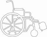 Wheelchair Silhouettes Outline Vector Silhouette Drawing Dots sketch template