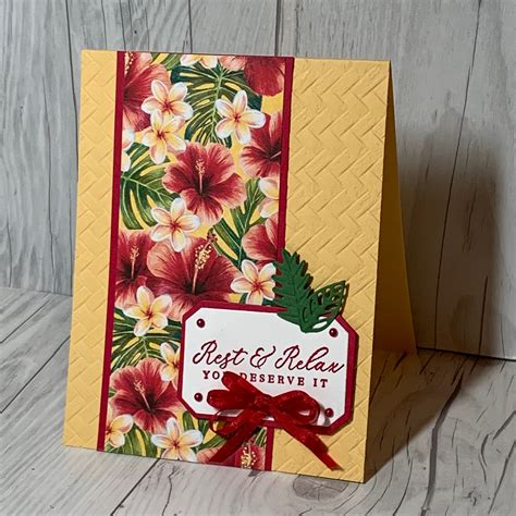 stamped sophisticates  card ideas  stampin  tropical oasis suite