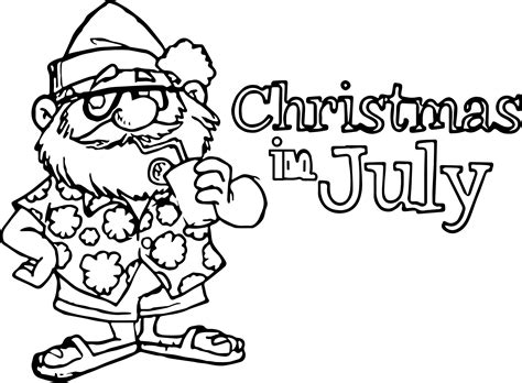 july christmas  july coloring page wecoloringpage