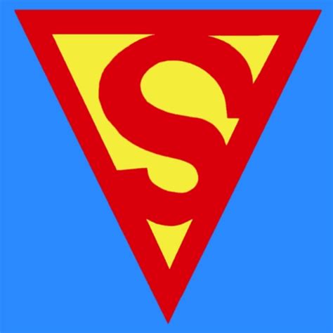 superman logo outline clipart