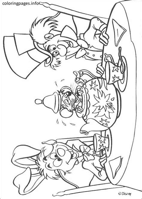 mad hatter disney coloring pages disney coloring pages alice