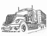 Trailer Pages Coloring Livestock Truck Template Drawings sketch template