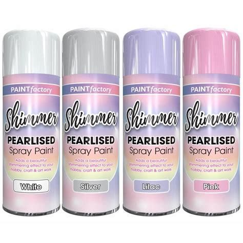Pearlised Shimmer Effect Spray Paint Pearlescent Pearl Glitter Craft