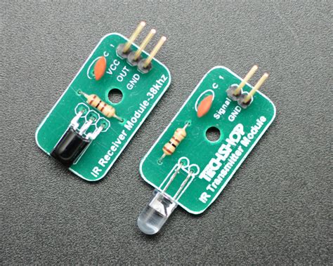 ir transmitter receiver module pair  khz tech bazar