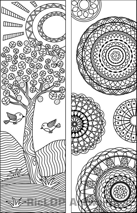 ricldp artworks   coloring bookmarks