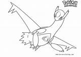 Coloring Pokemon Pages Latios Printable Kids Color sketch template