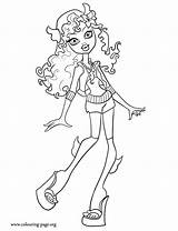 Coloring Blue Lagoona Monster High Pages Colouring sketch template