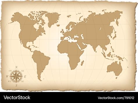 map   world royalty  vector image