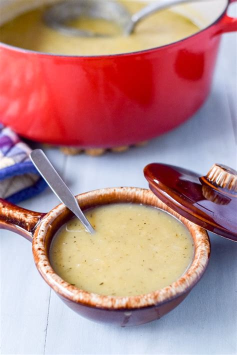 creamy potato leek soup comforting and delicious dishes delish