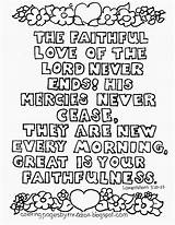 Faithfulness Lamentations Adron Study sketch template