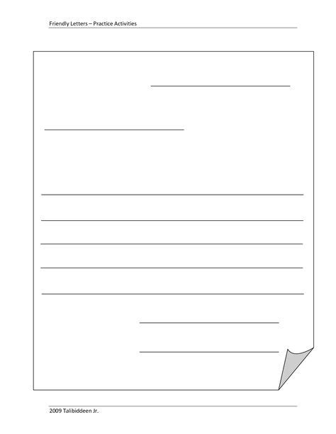 blankletterformattemplate letter writing template letter template