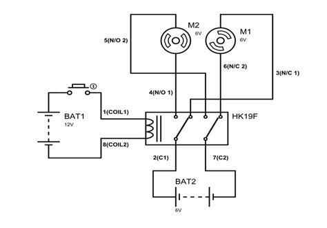 dpdt relay circuit relay electronics projects electric circuit