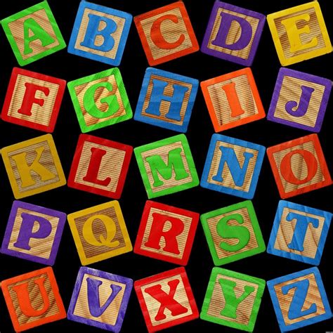 alphabet block letters darwing  image