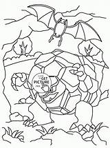 Coloring Golem Pokemon Pages Printables Characters Kids Colouring Color Print 5kb 1480 Choose Board sketch template