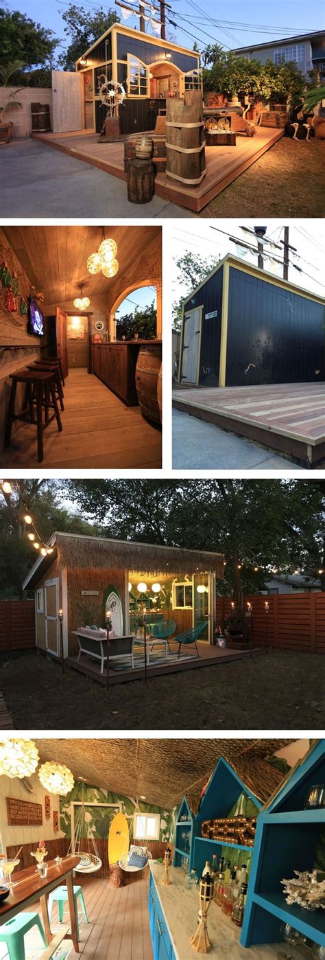 turn  tuff shed   bar  hangout   backyard