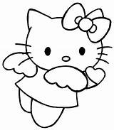 Kitty Colorear Desenho sketch template