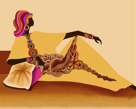 african princess digital art by james mingo