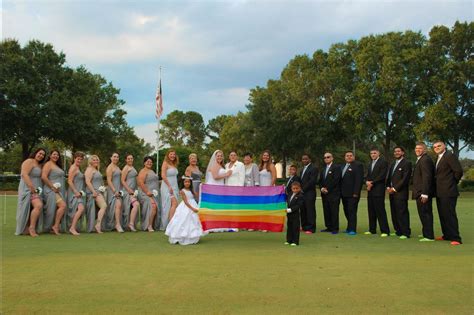 Lesbian Wedding Gay Wedding Rainbow Pride Same Sex