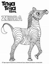 Tinga Tales Colouring Pages Zebra Coloring Sheets Coloriage Search African Choose Board sketch template