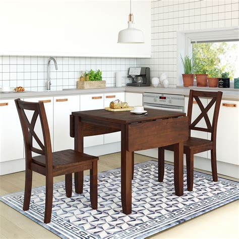 contemporary kitchen brown table   chairs   people drop leaf