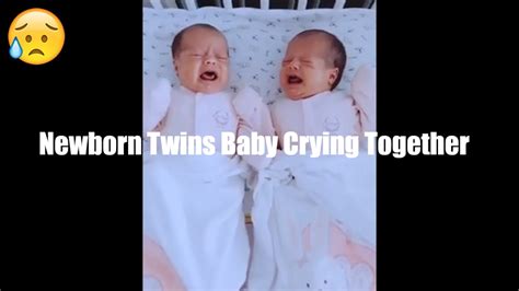 newborn twins baby crying  youtube