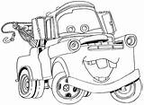 Mater Coloring Tow Truck Pages Fanpop Disney Printable Colouring sketch template
