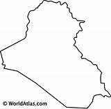 Iraq Outline Map Blank Maps Country Coloring Asia Atlas Print Worldatlas sketch template