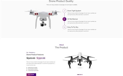 drone  product landing page psd template psd landing product drone psd templates landing
