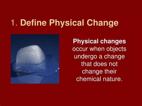 define physical change powerpoint    id