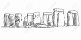 Stonehenge Angleterre Historiska Skissar Monumentet Monuments Henge Historical sketch template