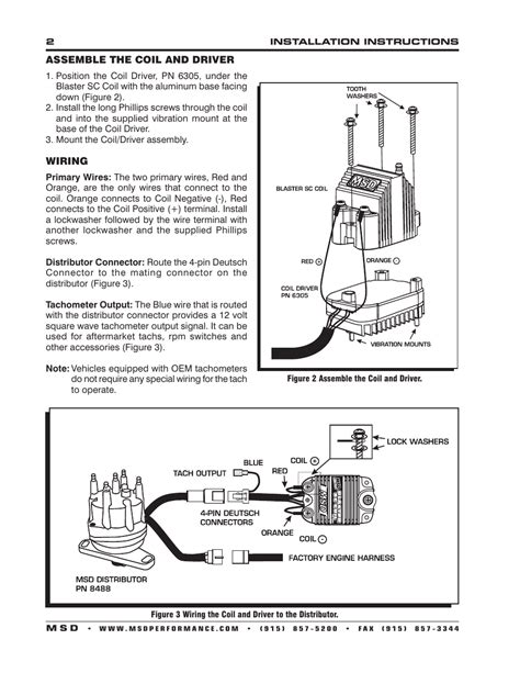 msd  inductive blaster sc coil installation user manual page