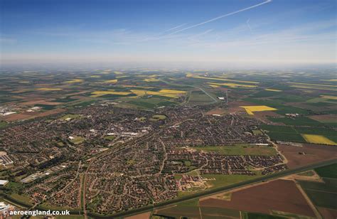 aeroengland aerial photograph  spalding lincolnshire england uk