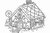 Coloring Gingerbread House Pages Printable Candy Cookie Color Christmas Colouring Kids Print Number Sheets Printables Man Candyland Cartoon Flower Everfreecoloring sketch template