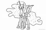 Moon Nightmare Coloring Pages Pony Little Printable Kids Color sketch template