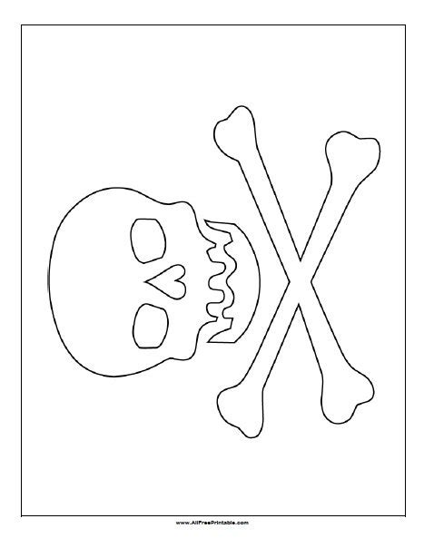 pirate flag coloring page  printable