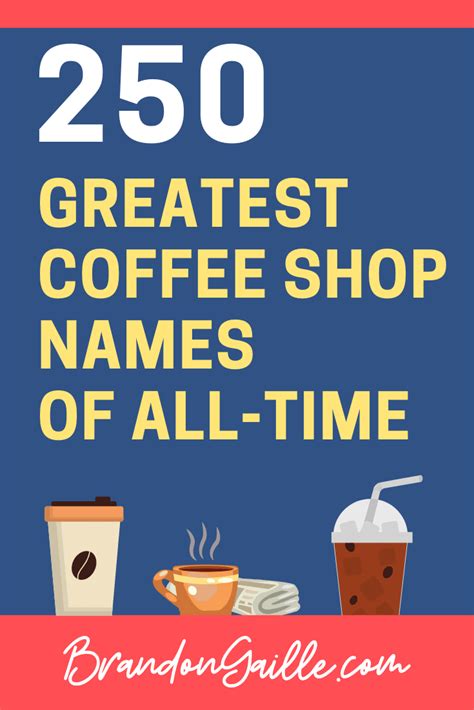 250 Real Catchy Coffee Shop House Names