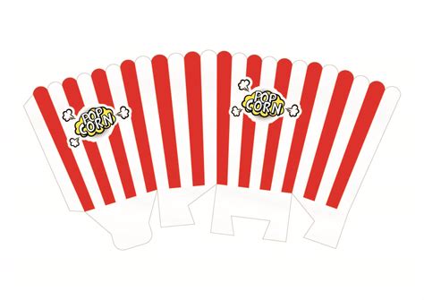 printable popcorn box template
