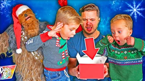 opening bad christmas presents with santa chewbacca 😂 hilarious youtube