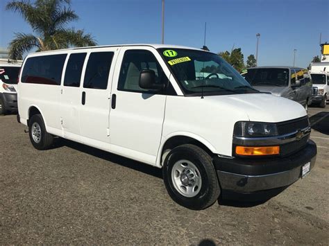 chevrolet express  extended  passenger van lt